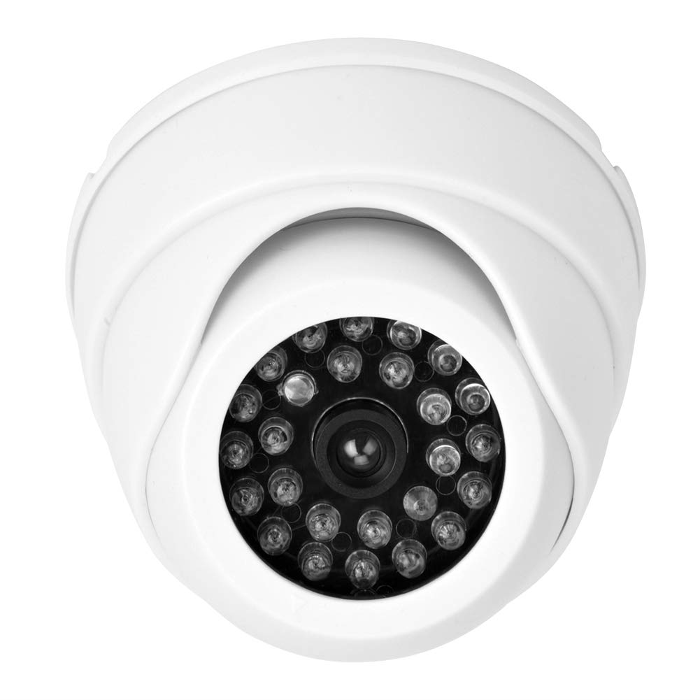 Realistic Dummy Dome Security Camera with LED Light