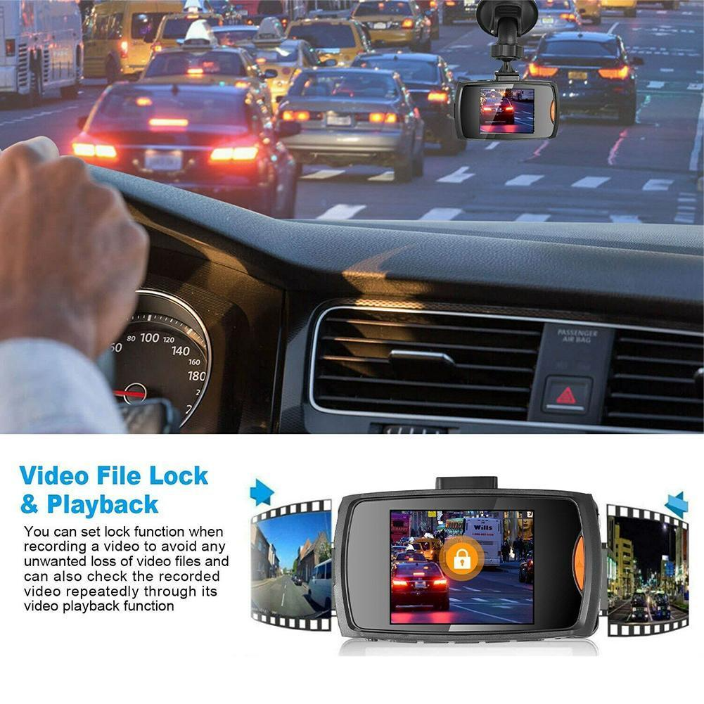 2.7" 1080P Front & Rear Dash Cam with Night Vision