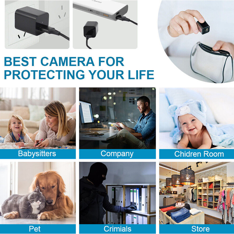 Mini Hidden Nanny Camera – 1080P with Night Vision & Audio