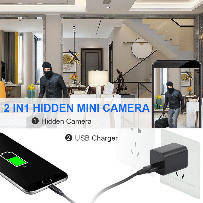 Mini Hidden Nanny Camera – 1080P with Night Vision & Audio
