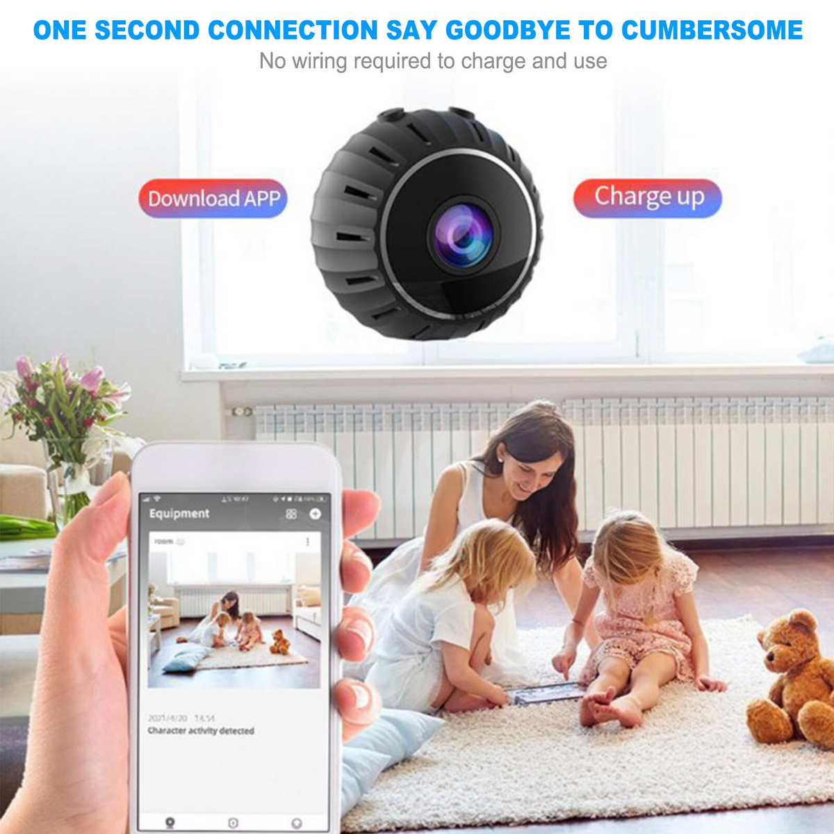 Mini Wireless WiFi Nanny Camera – HD 1080P