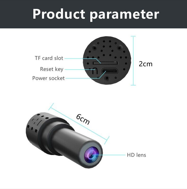 WiFi Mini Pinhole Camera – DIY Hidden Home Camera