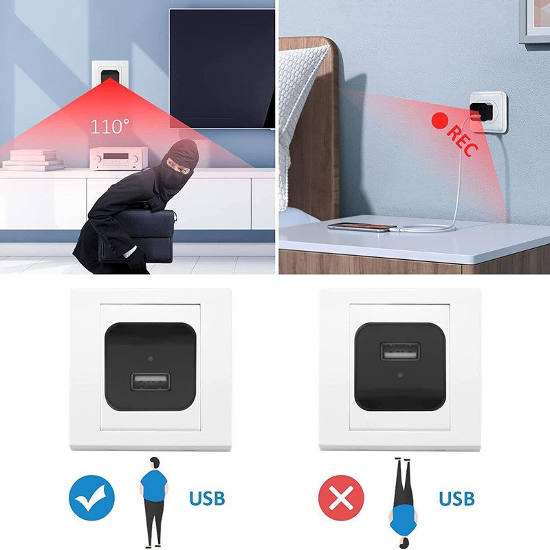 Mini Hidden Nanny Camera – 1080P with Night Vision & Audio