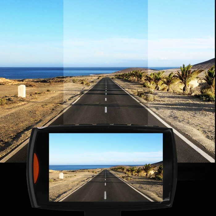 2.7" 1080P Front & Rear Dash Cam with Night Vision