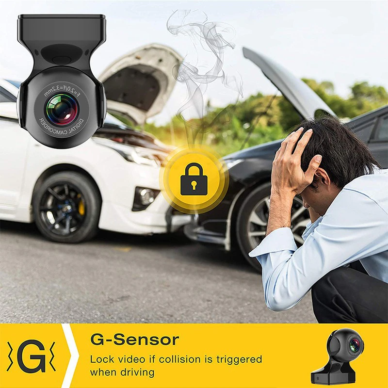 170° WiFi 1080P Dash Cam with G-Sensor