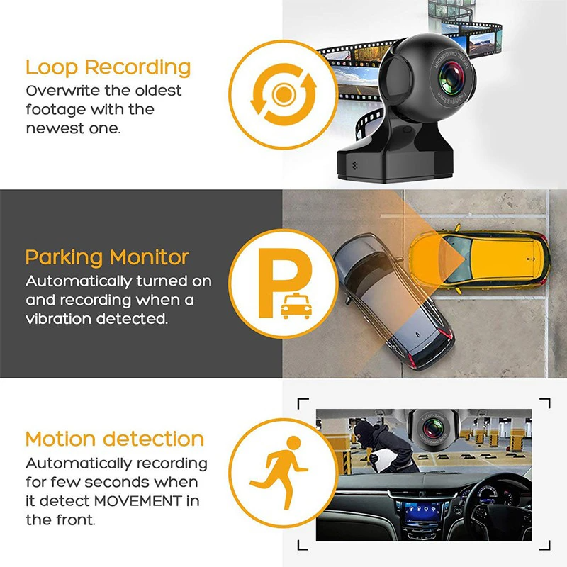 170° WiFi 1080P Dash Cam with G-Sensor