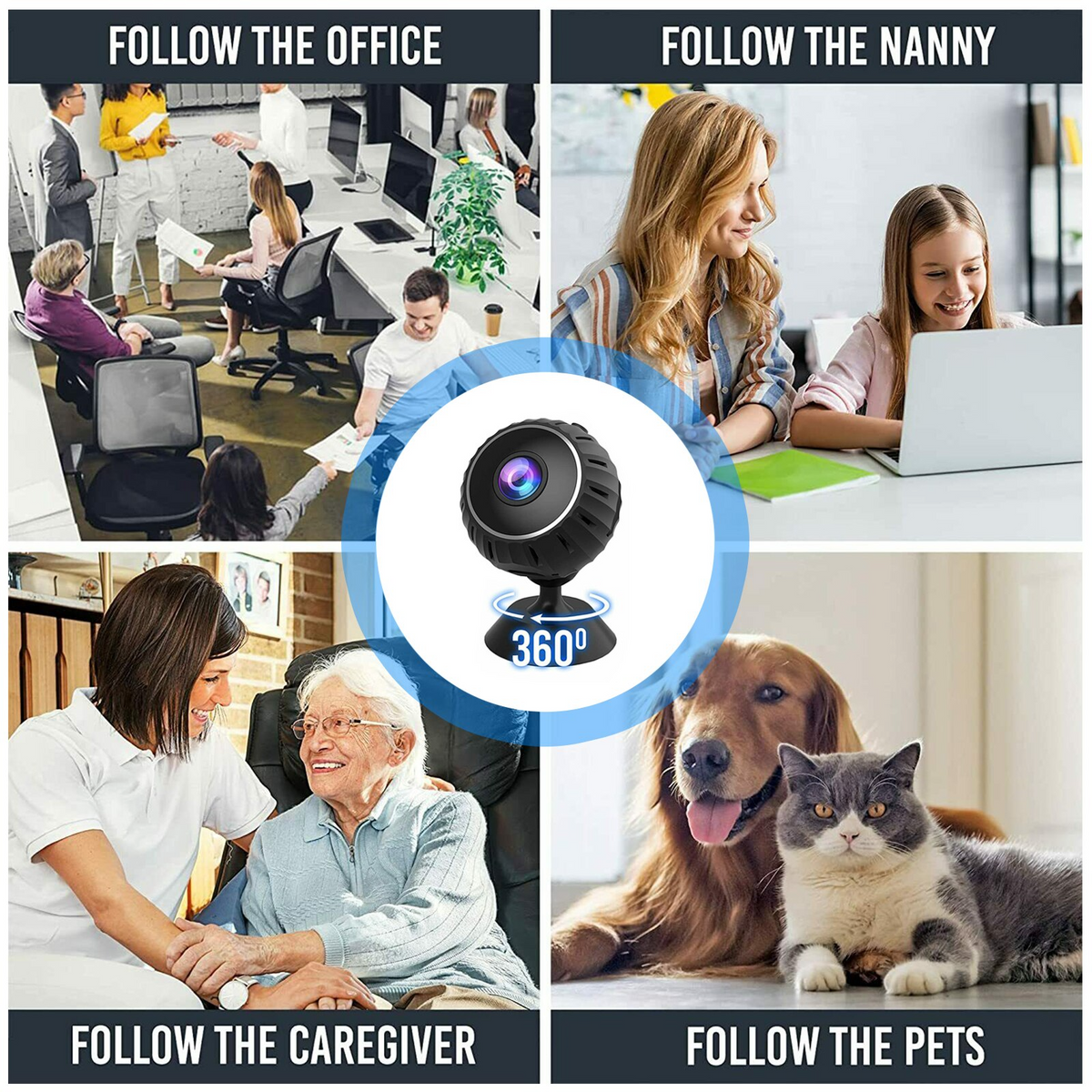 Mini Wireless WiFi Nanny Camera – HD 1080P