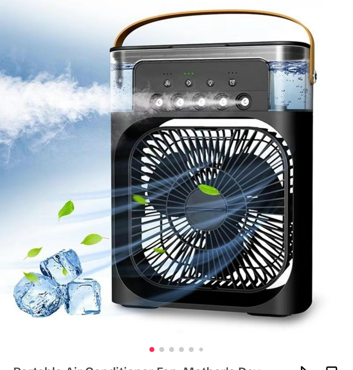 Portable 3-in-1 Air Cooler Fan with Humidifier – Mini AC for Room, Office & Car