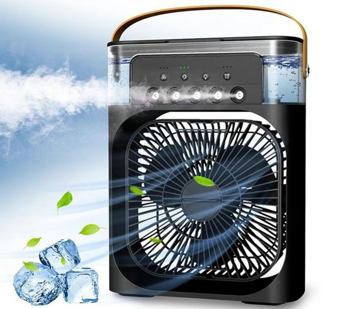 Portable 3-in-1 Air Cooler Fan with Humidifier – Mini AC for Room, Office & Car