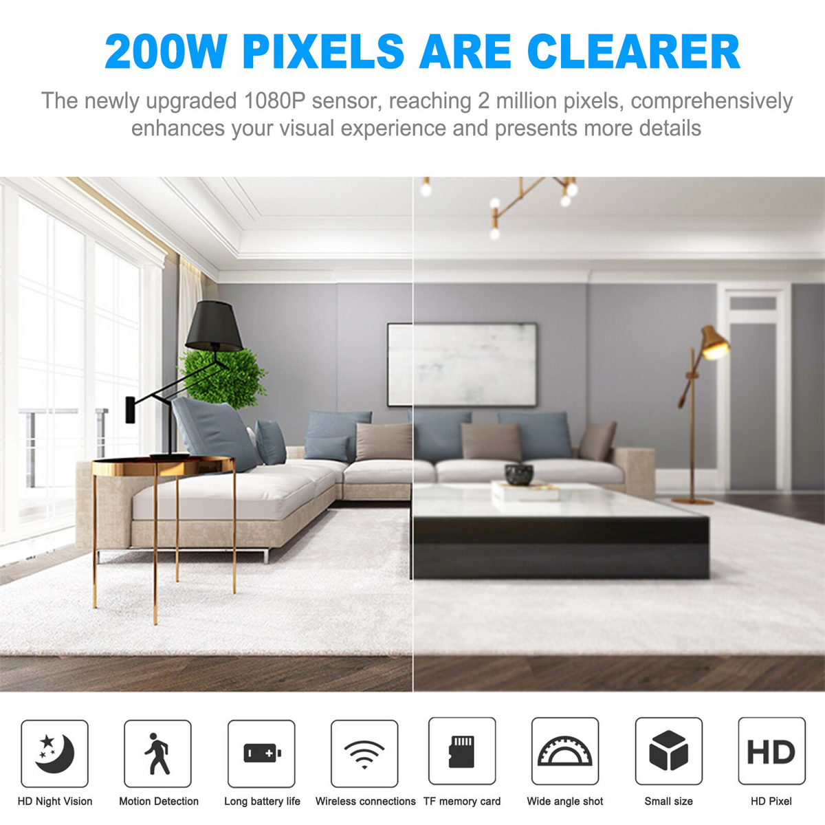 Mini Wireless WiFi Nanny Camera – HD 1080P