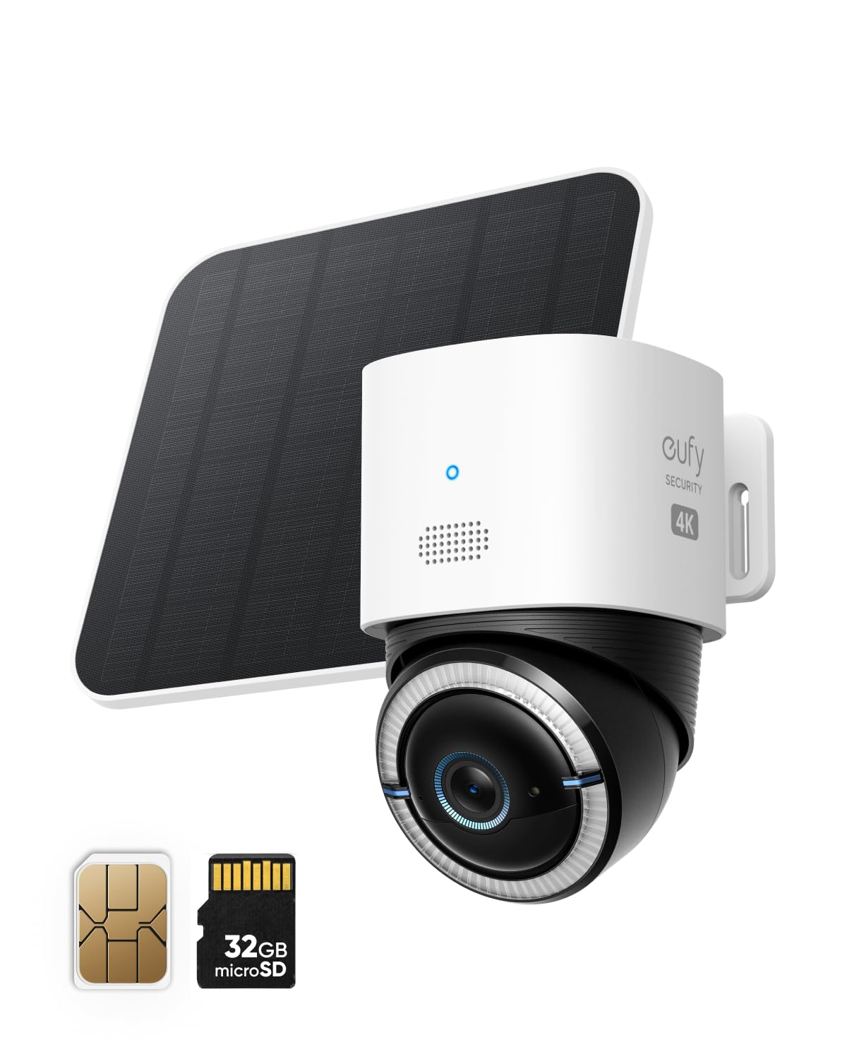 eufy 4G LTE Cam S330 4K Solar Cellular Security Camera (Renewed)