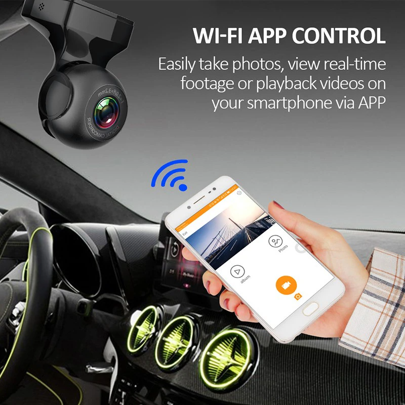 170° WiFi 1080P Dash Cam with G-Sensor