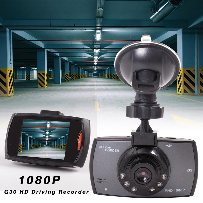 2.7" 1080P Front & Rear Dash Cam with Night Vision