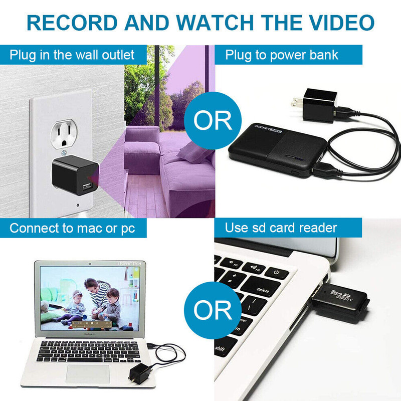 Mini Hidden Nanny Camera – 1080P with Night Vision & Audio